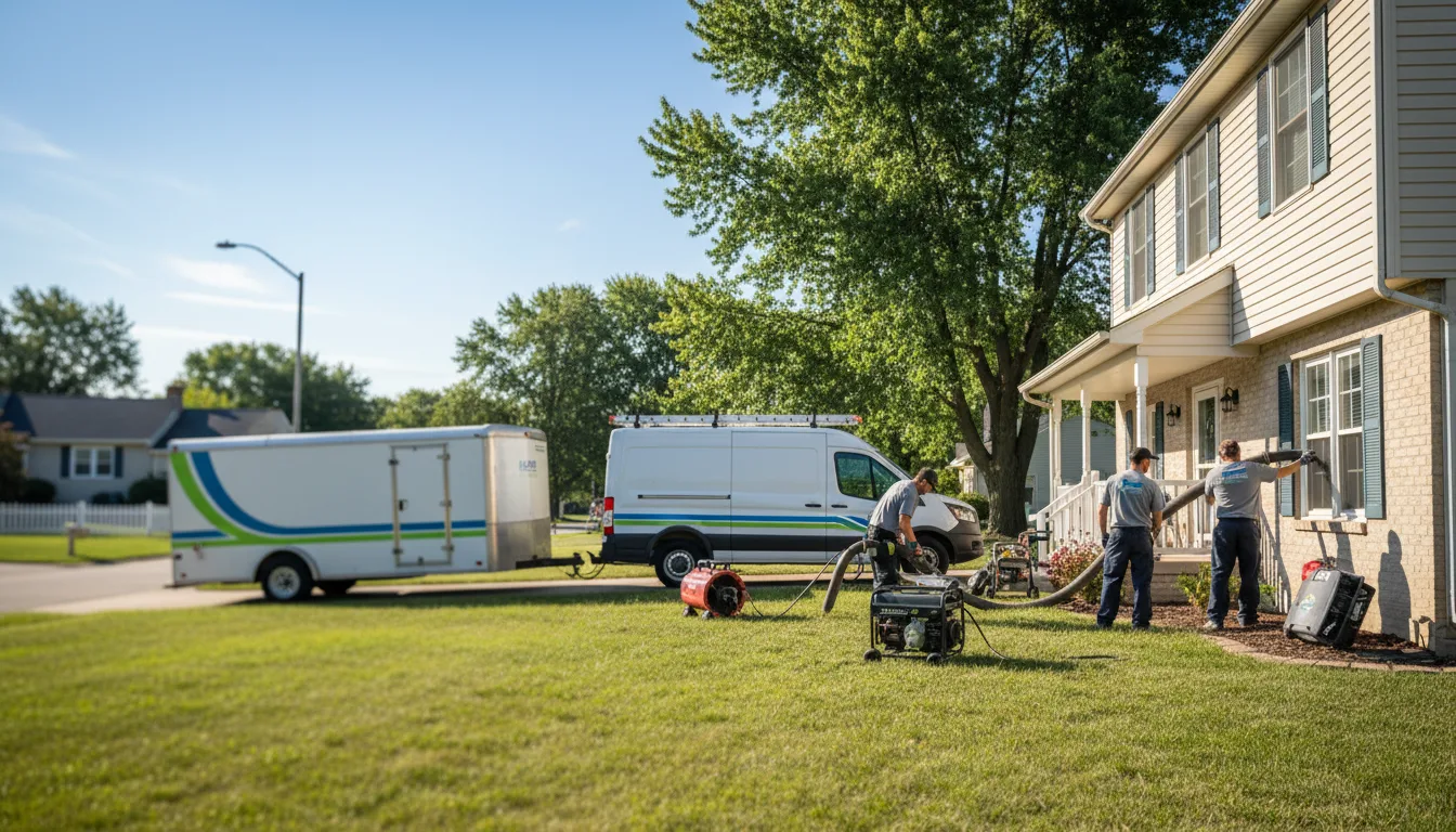Flooded Basement Restoration And Cleanup With Repair in Manlius, IL near me